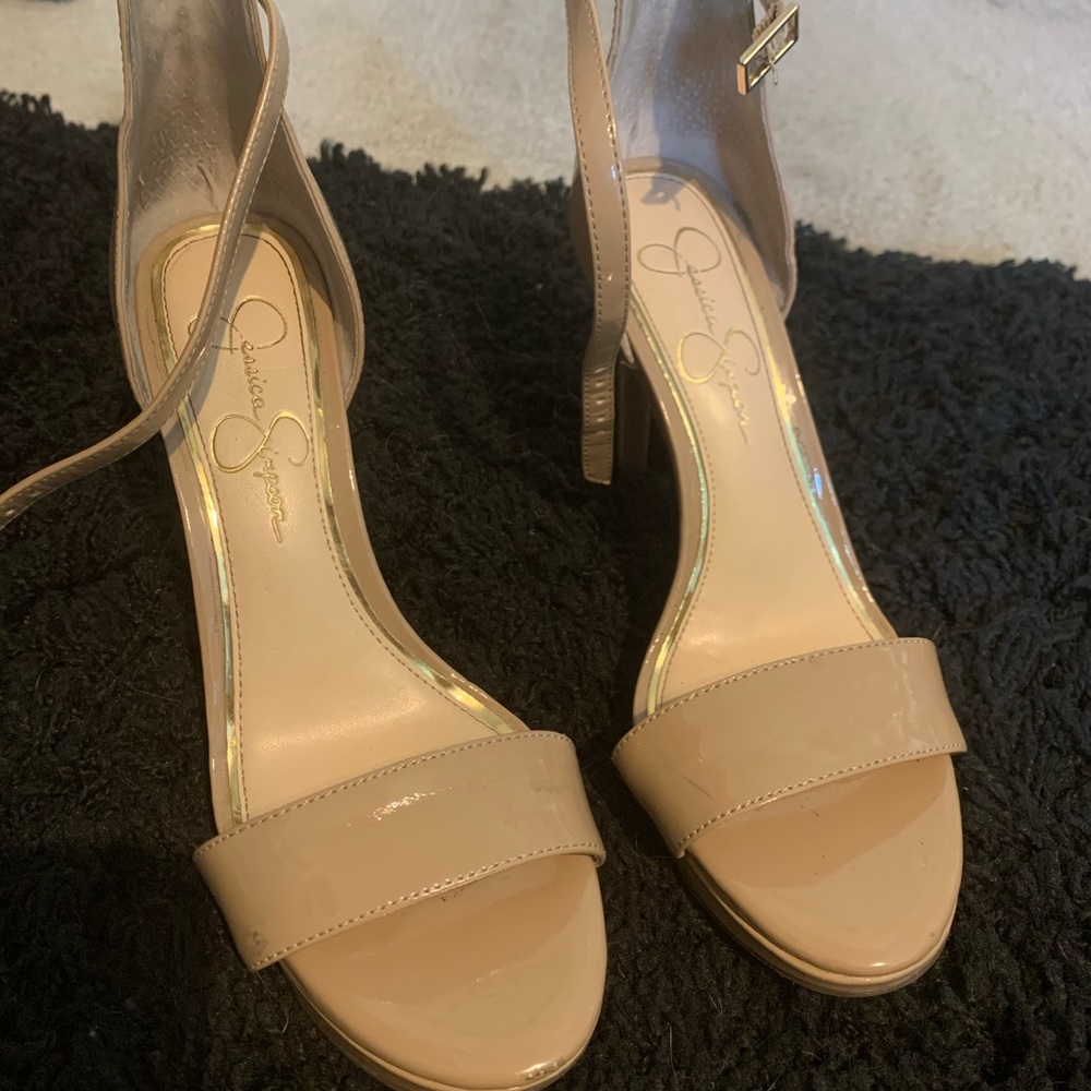 Jessica Simpson beige stilettos 7.5 women